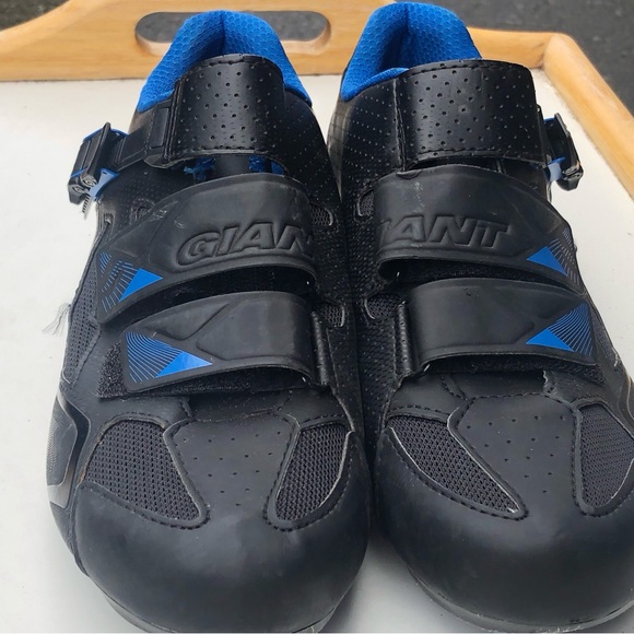 Giant Phase Road Men’s Black Blue Cycling Cleats Size 40/7.5US - Picture 4 of 10